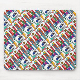 "City Map" Tiled Abstract Design Mousepad