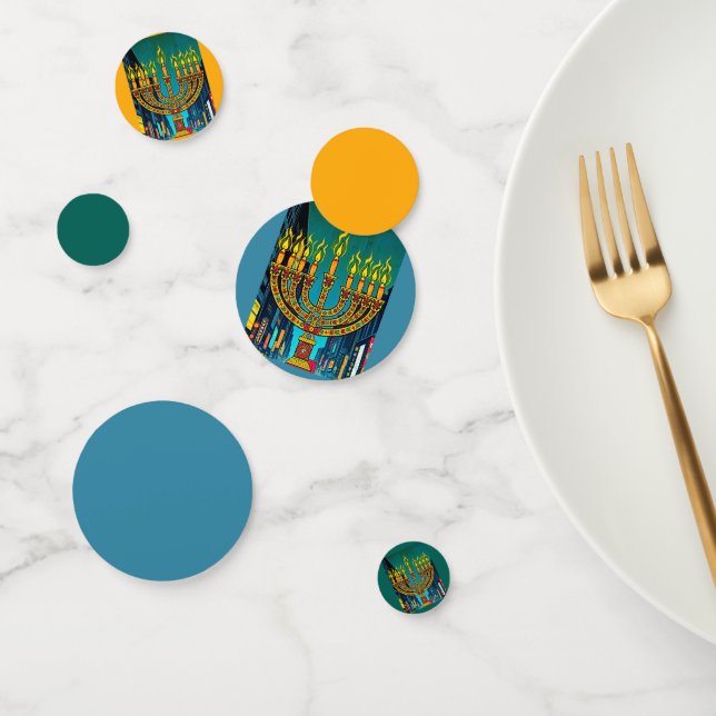 City Menorah Confetti (Group)