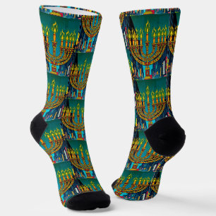 City Menorah Socks