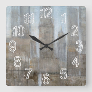 City Midst I Square Wall Clock
