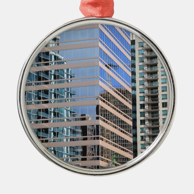 City Modern Architecture Metal Tree Decoration (Front)