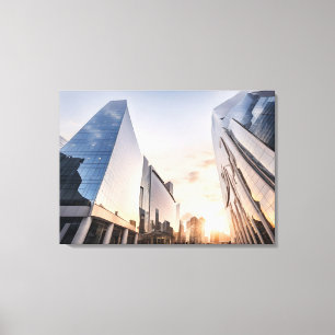 City modern business centre canvas print