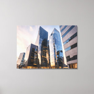 City modern business centre canvas print