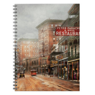 City - New Orleans - A look at St Charles Ave 1910 Spiral Notebook