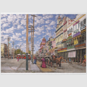City - New Orleans the Victorian era 1887 Tissue Paper