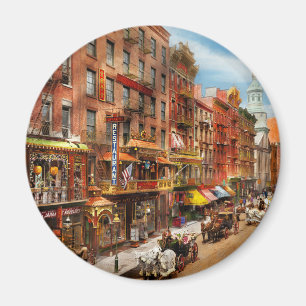 City - New York - Chinatown in 1905 Magnet