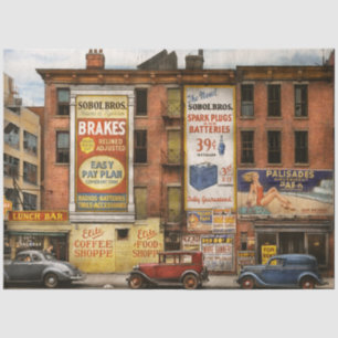 City - New York NY - Elite lunch bar 1938 Tissue Paper