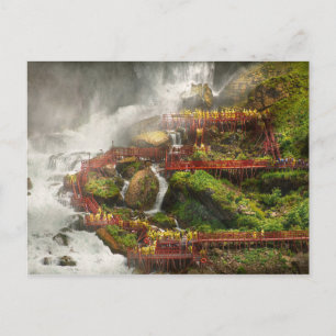 City - Niagara Falls NY - Cave of the winds tour Postcard