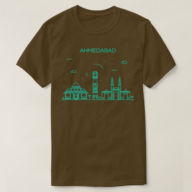 City Night Ahmedabad  T-Shirt (Design Front)