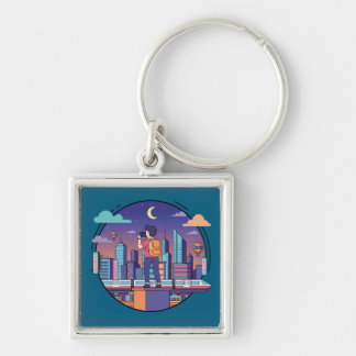 City Night Traveller Key Ring