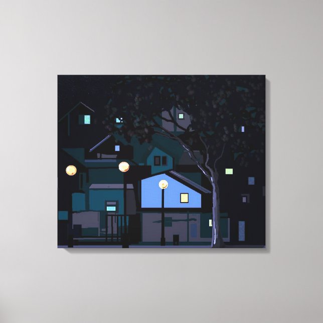 City nights canvas print (Front)