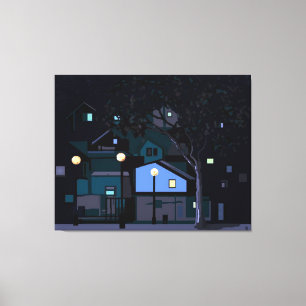 City nights canvas print