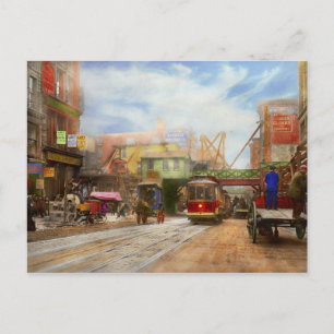 City - NY - Broadway at Canal St 1913 Postcard