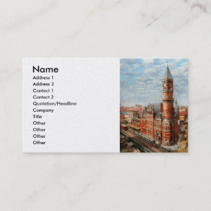 City - NY - Jefferson Market Court House 1905 Business Card