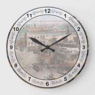 City - NY - South Street Seaport - 1901 Large Clock