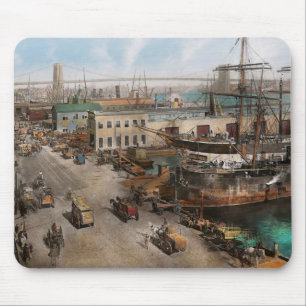 City - NY - South Street Seaport - 1901 Mouse Pad