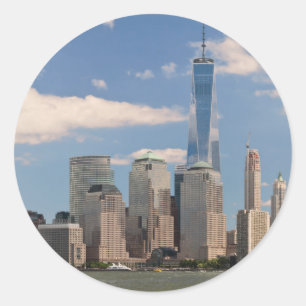 City - NY - The colours of a city Classic Round Sticker