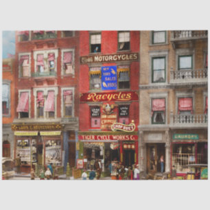 City - NY - Where the murder took place 1909 Tissue Paper