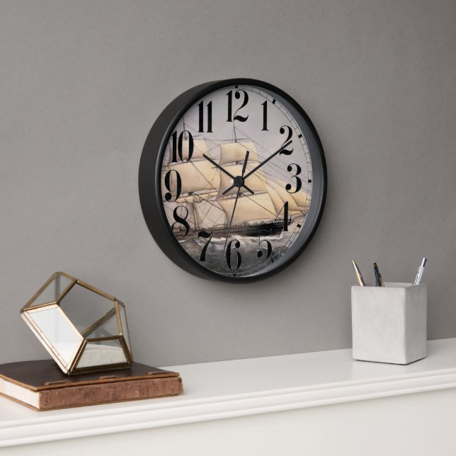 City of Adelaide Clipper ship 1800s Clock (Office)