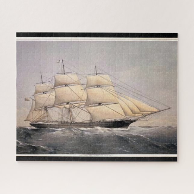 City of Adelaide Clipper ship 1800s Jigsaw Puzzle (Horizontal)