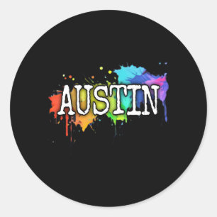 City Of Austin Texas State Capital Clothing For Classic Round Sticker