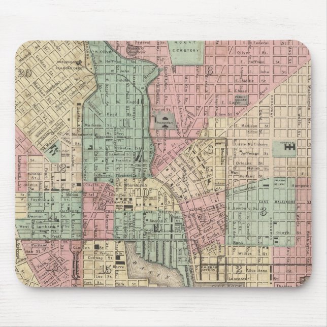 City of Baltimore, Maryland Mouse Pad (Front)