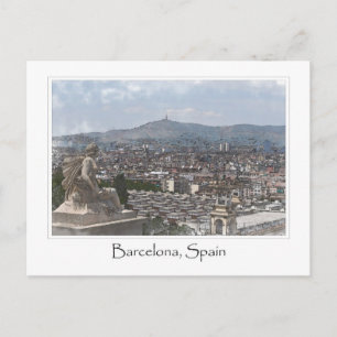 City of Barcelona Spain Cityscape Postcard