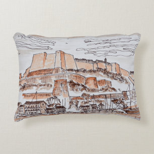 City of Bonifacio   Corsica, France Decorative Cushion
