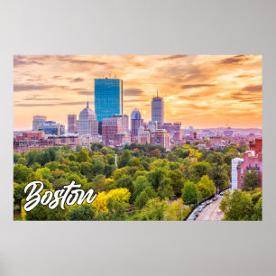 City Of Boston, Massachusetts, USA Poster