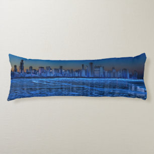City of broad shoulders and lake Michigan Body Cushion