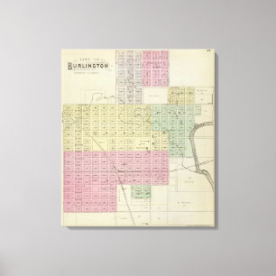 City of Burlington, Coffee County, Kansas Canvas Print