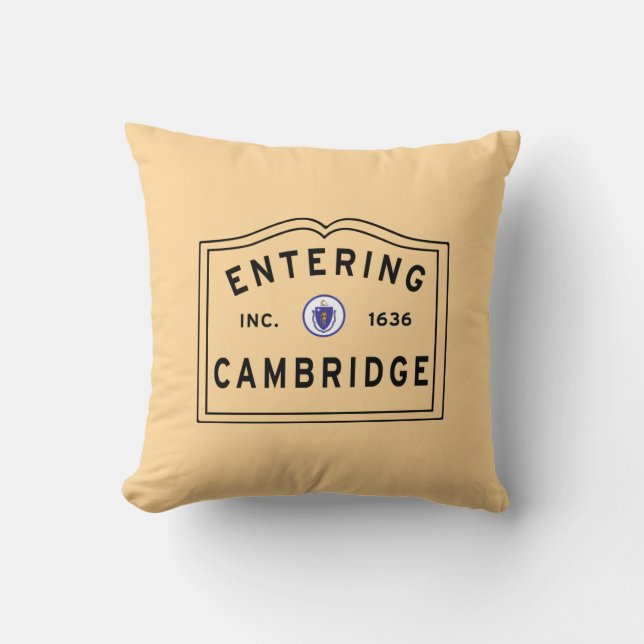 City of Cambridge Massachusetts Cushion (Front)