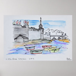 City of Concarneau   Finistere, Brittany Poster