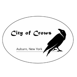City of Crows Black and White Logo Tote Bag