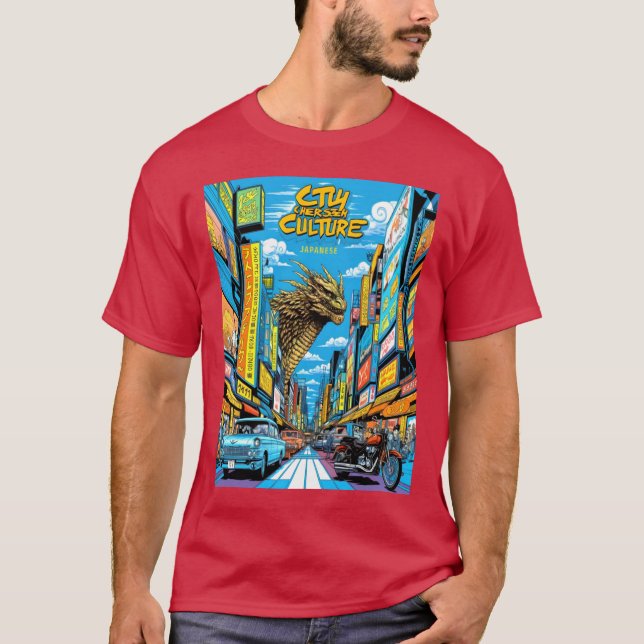 City of Culture: Japanese Streets and Legends T-Shirt (Front)