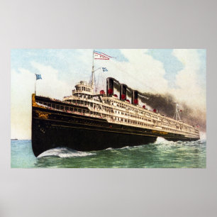 City of Detroit Passenger Liner Poster