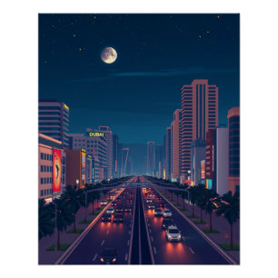 City of Dubai United Arab Emirates Poster