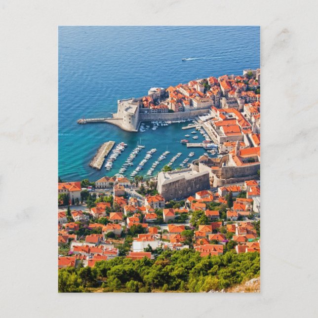 City of Dubrovnik from Above Postcard (Front)