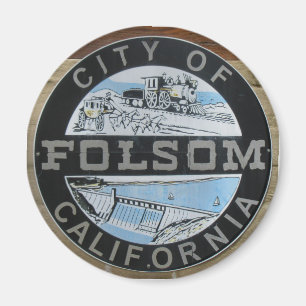 City of Folsom Calfornia city logo Magnet