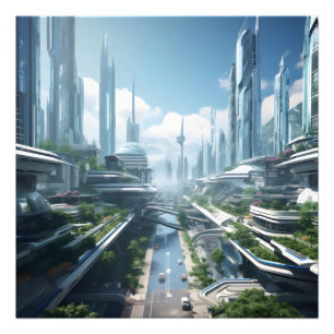 City of Future Photo Print