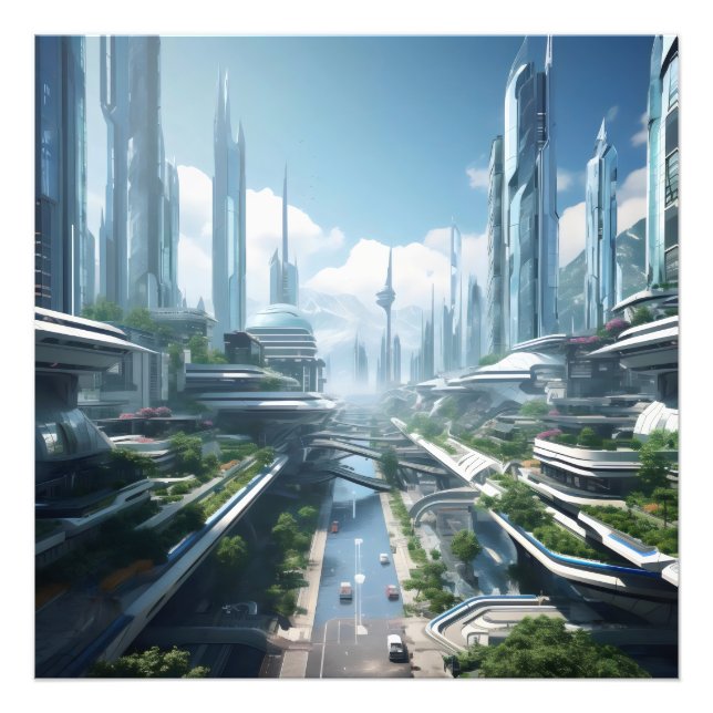 City of Future Photo Print (Front)