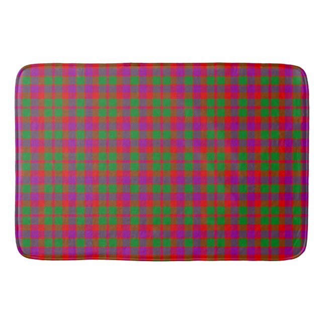City of Glasgow Multi Tonal Civic Plaid Bath Mat (Front)