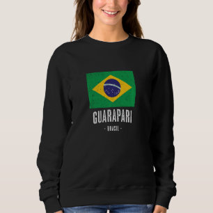 City Of Guarapari Brazil Br Brazilian Flag Merch Sweatshirt