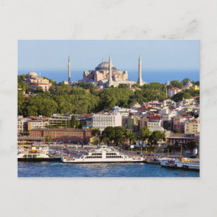City of Istanbul Cityscape in Turkey Postcard