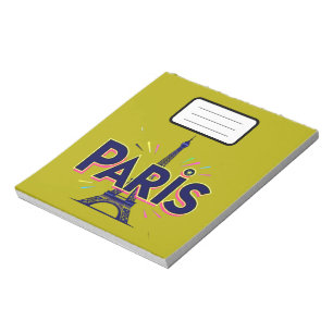City of Lights: Bold Paris Typography Art Notepad