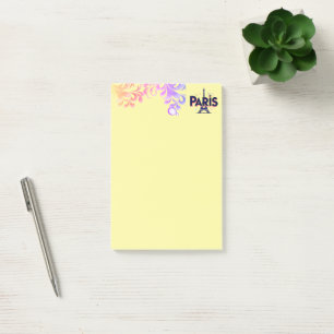 City of Lights: Bold Paris Typography Art Post-it Notes