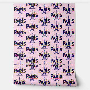 City of Lights: Bold Paris Typography Art Wallpaper