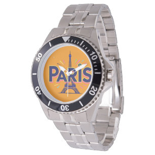 City of Lights: Bold Paris Typography Art Watch