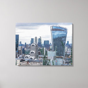 City of London buildings view canvas print
