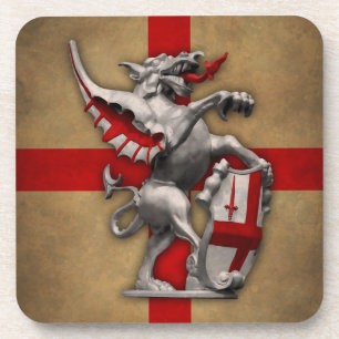 City of London Dragon Cork Coaster